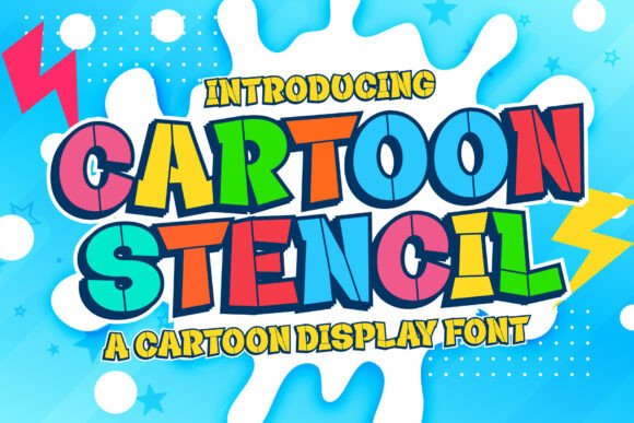 Cartoon Stencil Font