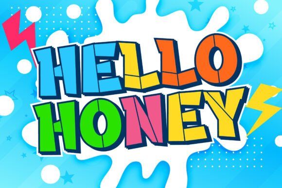 Cartoon Stencil Font preview 2