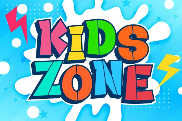 Cartoon Stencil Font preview 3