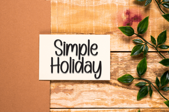 Simple Saturday Font preview 4