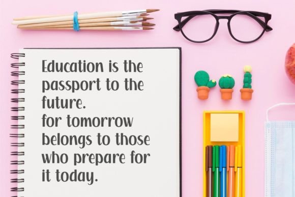 Simple School Font preview 2