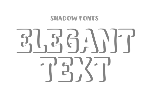 Simple Shadow Font preview 3