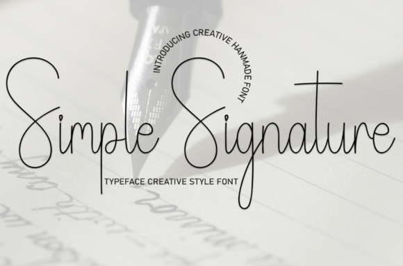 Simple Signature Font