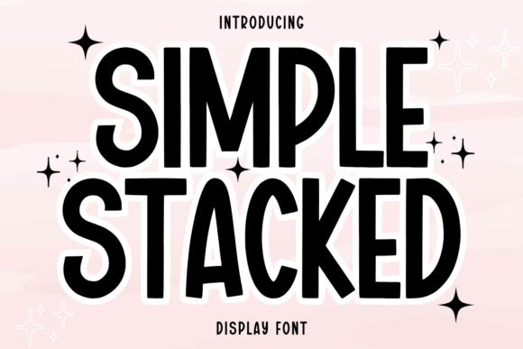 Simple Stacked Font preview 2