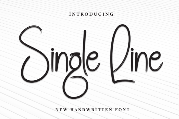 Single Line Font preview 2