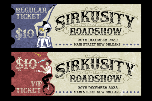 Sirkusity Font preview 4