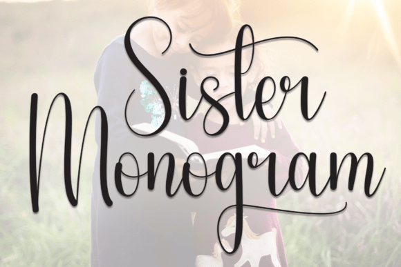 Sister Monogram Font Sister Monogram Font
