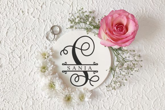 Alina Monogram Font Font preview 3