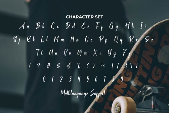 Skate Boarder Font preview 4