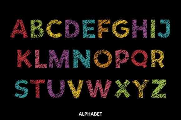 Sketch Doodles Font preview 3