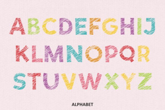 Sketch Doodles Font preview 4