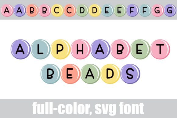Alphabet Beads Font