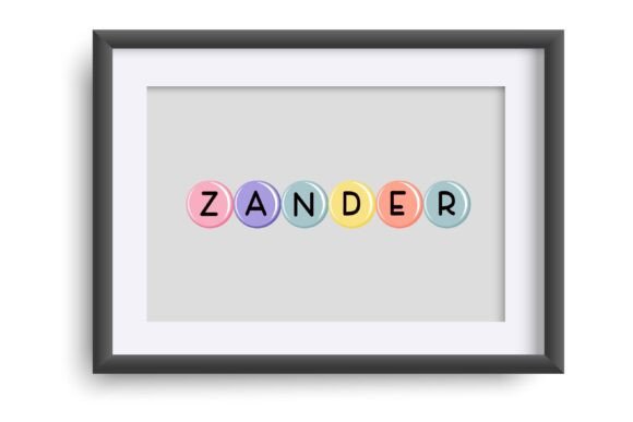 Alphabet Beads Font preview 3