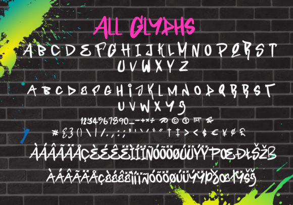 Sky Fall Font preview 2