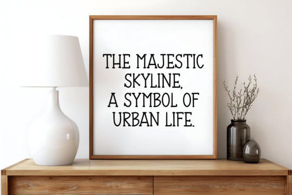 Skyline Font preview 2
