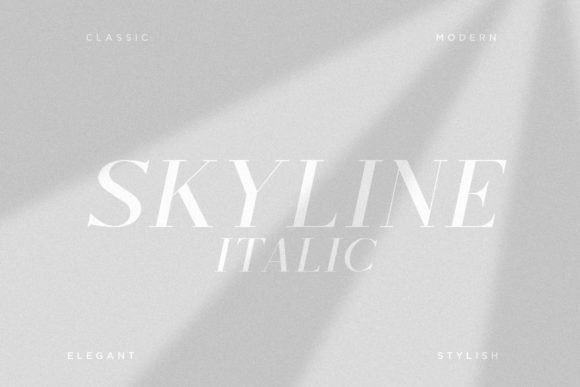 Skyline Italic Font Skyline Italic Font