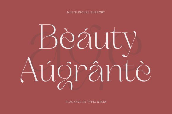 Slackave Font preview 4