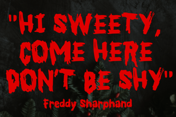 Slasher Horror Font preview 2