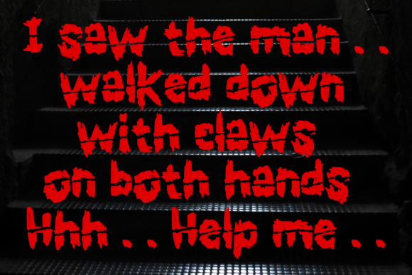 Slasher Horror Font preview 3