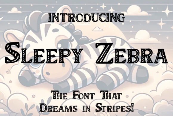 Sleepy Zebra Font