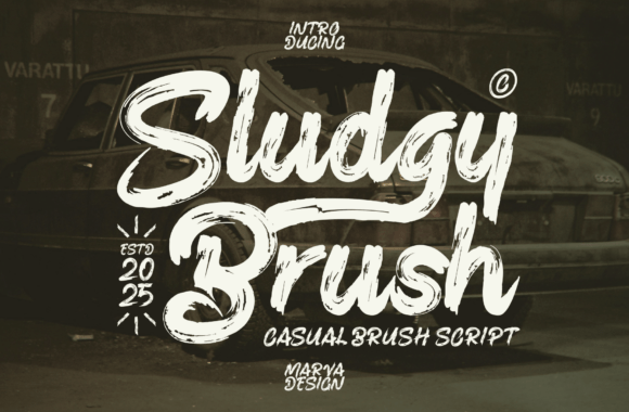 Sludgy Brush Font
