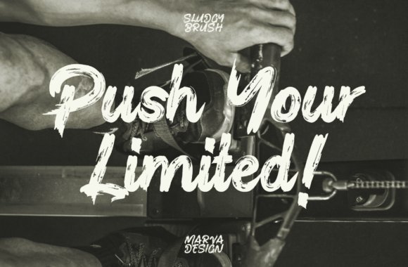Sludgy Brush Font preview 3