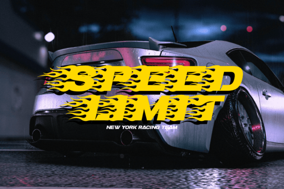 Slugs Racer Font preview 2