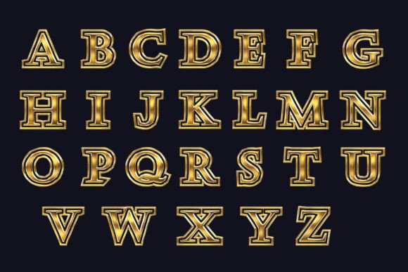 Smart Steel Gold Font preview 2