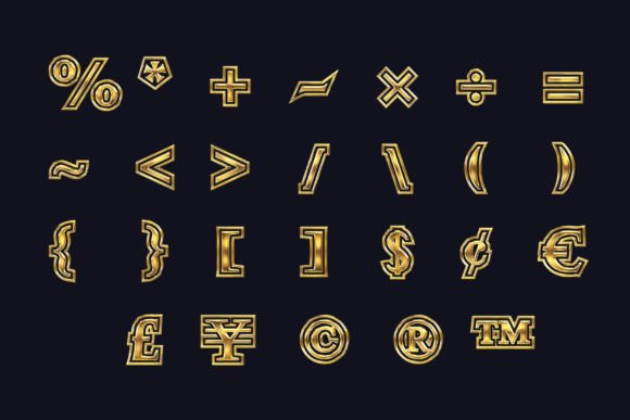 Smart Steel Gold Font preview 4