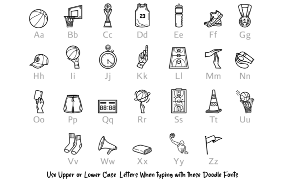 Basketball Doodle Font preview 2