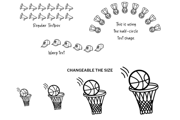 Basketball Doodle Font preview 4