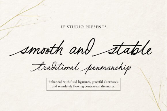 Smooth and Stable Font