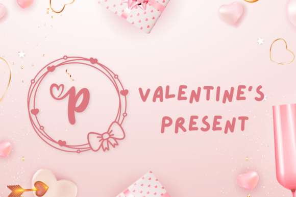 Amelitha Valentine Monogram Font preview 3