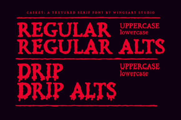 Casket Font preview 2