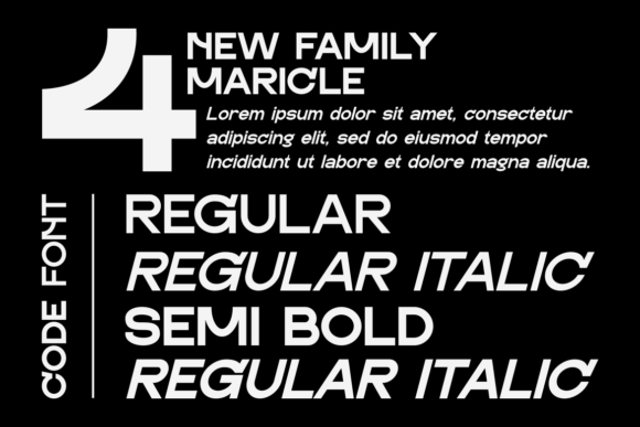 Maricle Font preview 2