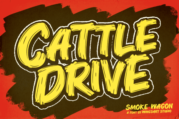 Smoke Wagon Font preview 2