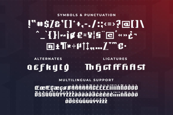 Black Boxer Font preview 3
