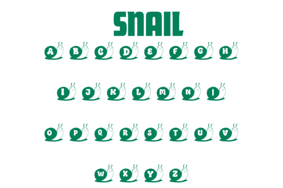 Snail Font preview 2