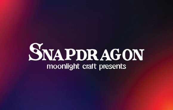 Snapdragon Font preview 2