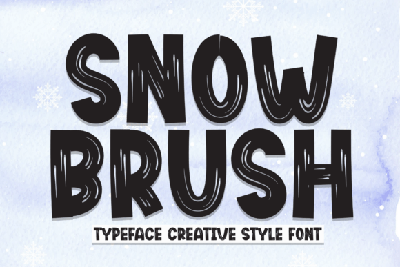 Snow Brush Font Snow Brush Font