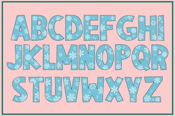 Snowflake Font preview 3