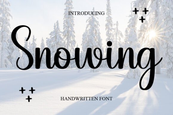 Snowing Font Snowing Font