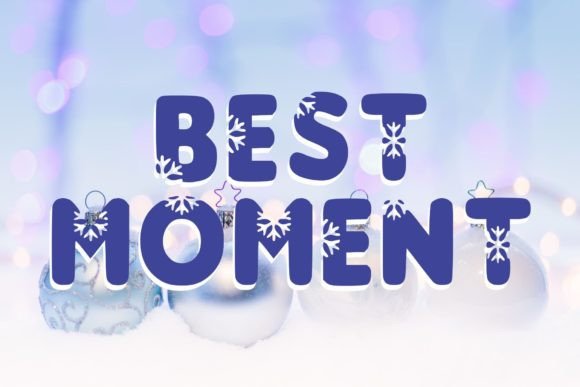 Snowly Effect Font preview 2