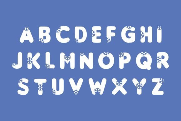 Snowly Effect Font preview 4