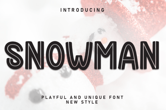 Snowman Font preview 2