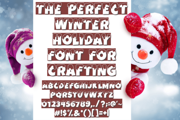 Snowy Slopes Font preview 2