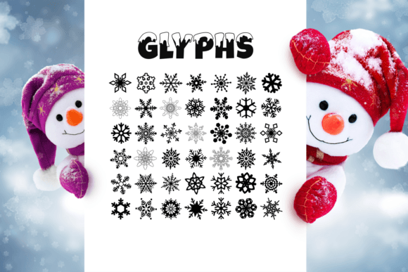 Snowy Slopes Font preview 4