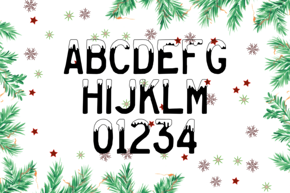 Snowy Christmas Font preview 3