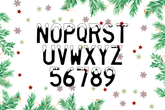 Snowy Christmas Font preview 4