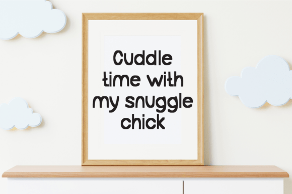 Snuggle Chick Font preview 2